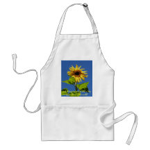 Sunflower in the blue sky aprons