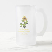 Sunflower in the blue sky coffee mug