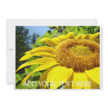 SUNFLOWER Invitation Cards Party Invitations Event