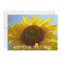 SUNFLOWER Invitation Cards Party Invitations Event