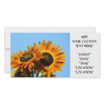 SUNFLOWER Invitation Cards Party Invitations Event