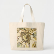 Sunflower Jumbo Tote Bag
