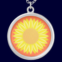 Sunflower necklaces