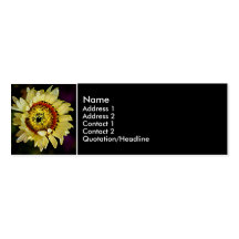 sunflower of a sort business card template