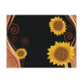 Sunflower on Black Post Cards
