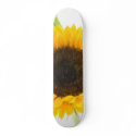 Sunflower On White Background skateboards