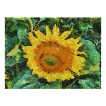 Sunflower painting invite