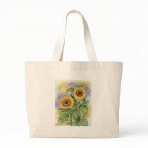 SUNFLOWER PAINTING ON BAG