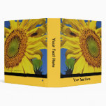 Sunflower Personalized Photo School Binder