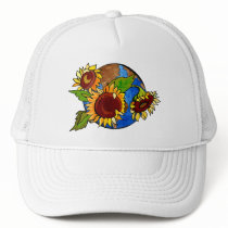 Sunflower Planet Trucker Hat