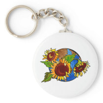 Sunflower Planet Keychains