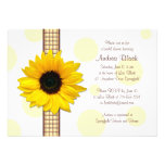 Sunflower Polka Dot Bridal Shower Invitation