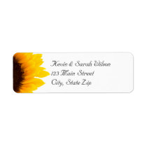 Sunflower Return Address Labels labels