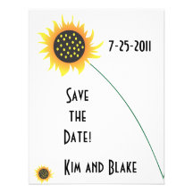 Sunflower Save the Date Announcement