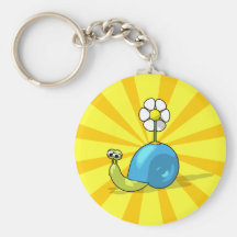SUNFLOWER SNAIL Keychain
