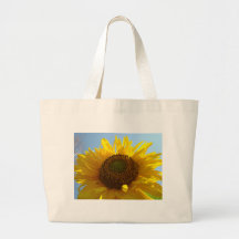 SUNFLOWER SUNFLOWERS TOTE BAG CANVAS BEACH BAG