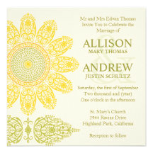 Sunflower Wedding Invitation