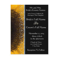 Sunflower Wedding Invitation