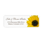Sunflower Wedding or General Return Address Labels