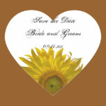 Sunflower Wedding Save the Date Stickers stickers