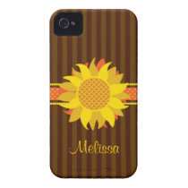 Sunflower with Name Case-Mate Case casemate cases