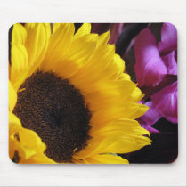 Sunflower with Purple Iris Mouse Pad