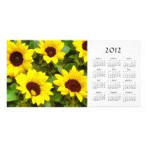 Sunflowers 2012 Calendar Photo Card