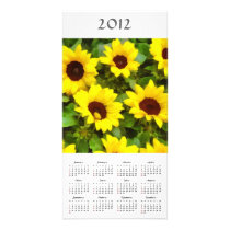 Sunflowers 2012 Calendar Photo Card