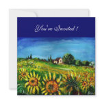 SUNFLOWERS AND COUNTRYSIDE IN TUSCANY, invitations