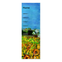 SUNFLOWERS AND COUNTRYSIDE IN TUSCANY- ITALY BUSINESS CARDS