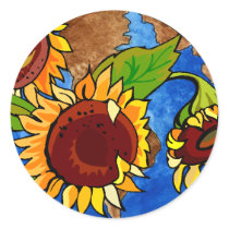 Sunflowers and Earth Day Sticker