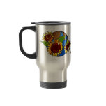 Sunflowers and Planet Earth Mug