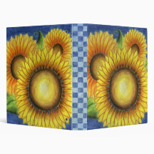 Sunflowers  Binder Scrapbook Album