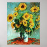 Sunflowers by Claude Monet posters
