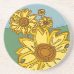 Sunflowers coasters