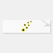 sunflowers icon bumper sticker