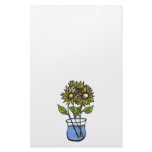 Sunflowers In Vase...Stationery...