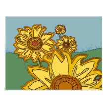 Sunflowers Postcard