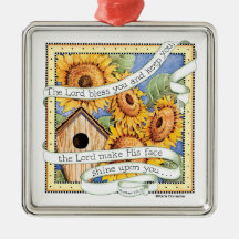 Sunflowers - Square Ornament
