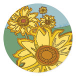 Sunflowers stickers