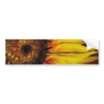 Sunflowers to Warm-up Your Heart! Bumper Sticker