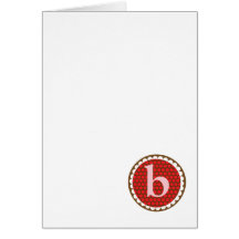 Sunflowery Flair Red- B Greeting Card