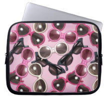 Sunglass pattern laptop computer sleeves
