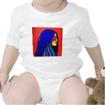 Sunglass Woman by Piliero Baby Bodysuits