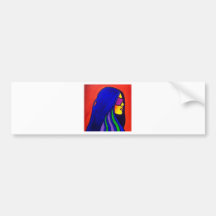 Sunglass Woman by Piliero Bumper Sticker