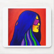 Sunglass Woman by Piliero Mousepad