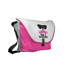 Sunglasses Pink I Moustache You A Question Messenger Bags