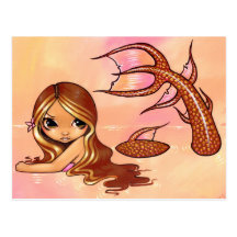 "Sunkissed Mermaid" Postcard