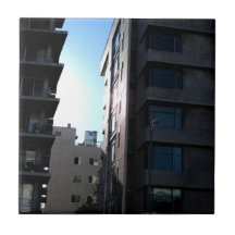 Sunlight Between Buildings Tile