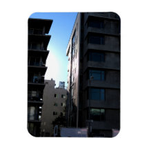 Sunlight Between Buildings Vinyl Magnets